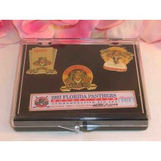1993 Florida Panthers NHL Hockey Club Commemorative Pin Set Push Pinback 